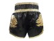 Boxsense Lion Black Muay Thai shorts : BXS-303-Gold